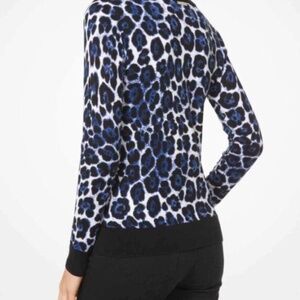 MICHAEL KORS LEOPARD PRINT SWEATER